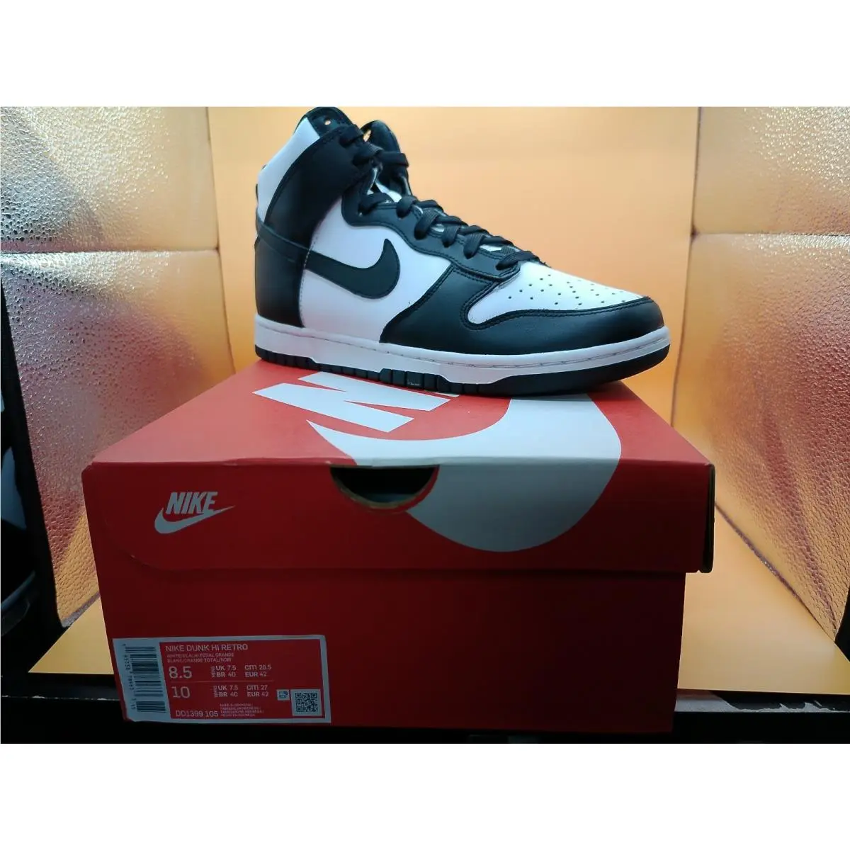 Nike shoes - Nike Dunk High - Dunk High - DD1399-105 - White/Black/Total Orange (UPC: 195238789633) 4