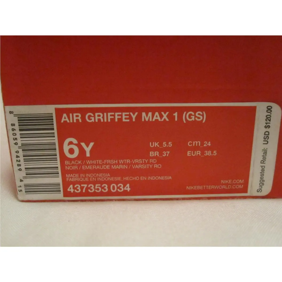 Nike shoes - Air Griffey Max 1 - Air Griffey Max - Black (UPC: 00886059942894) 19
