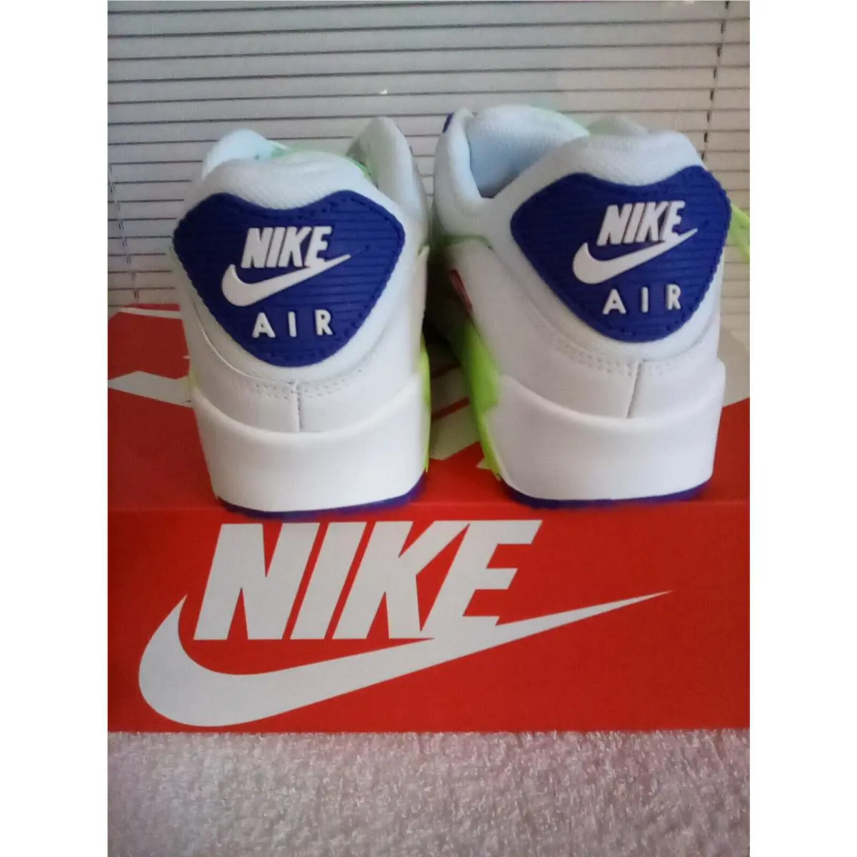 Nike shoes - AIR MAX 90 - AIR MAX - White/Volt Indigo 2