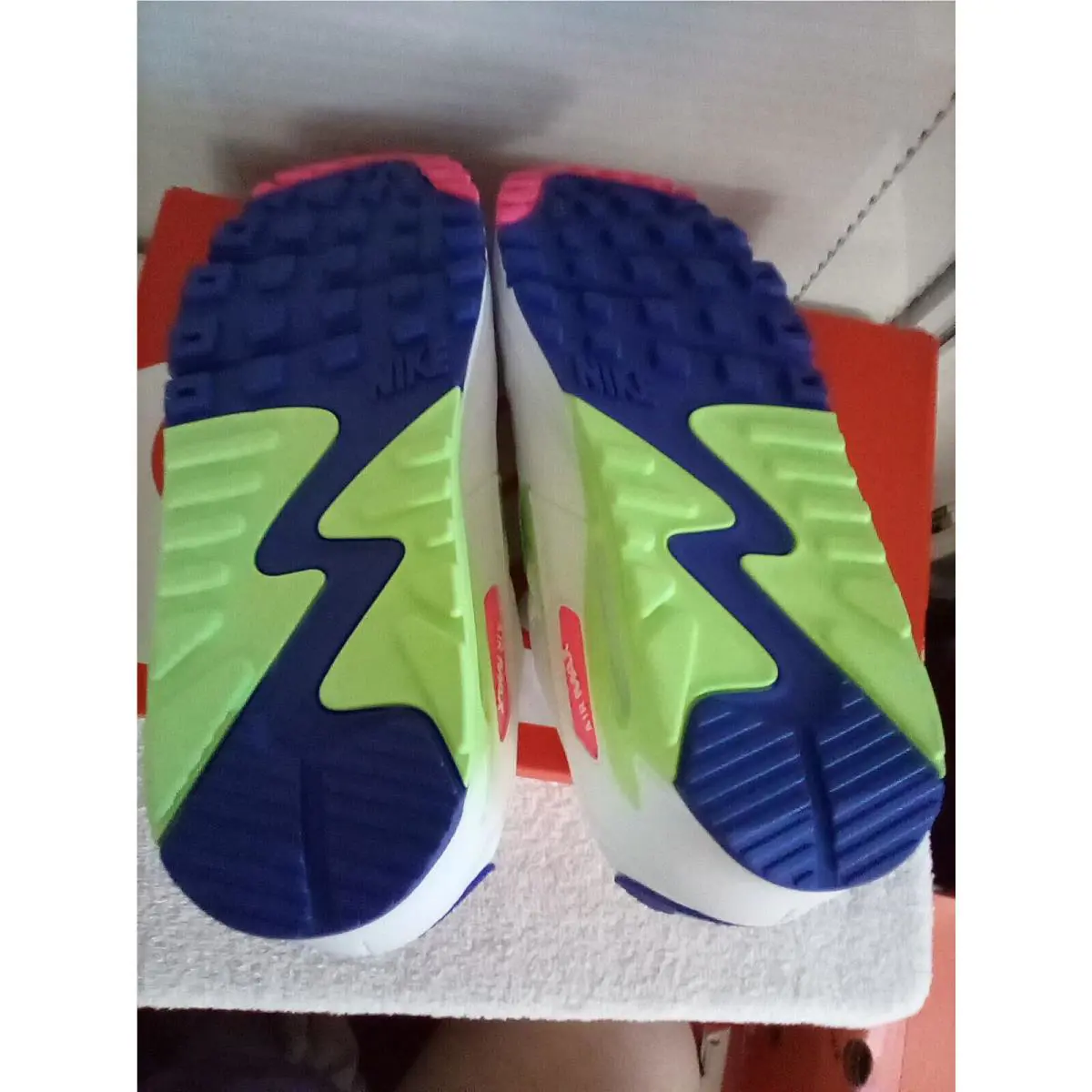 Nike shoes - AIR MAX 90 - AIR MAX - White/Volt Indigo 3