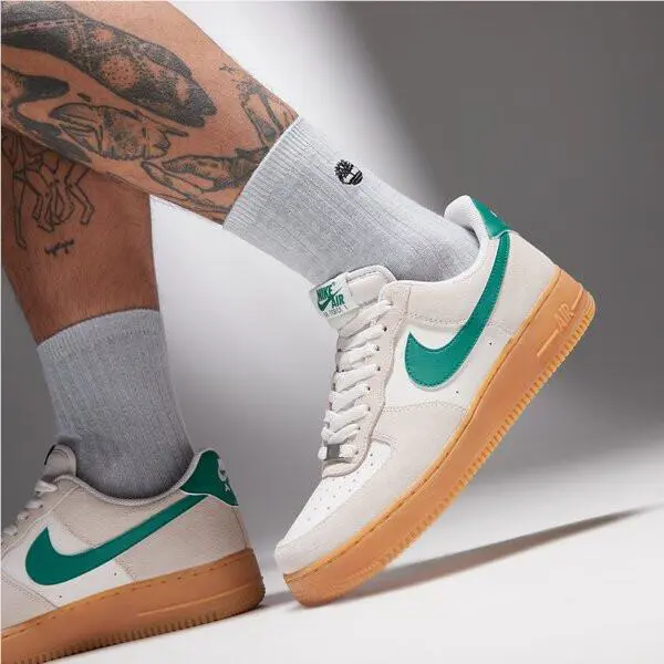Nike shoes - Nike Air Force 1 `07 LV8 - Phantom/Malachite-Gum Yellow - FQ8714-001 8