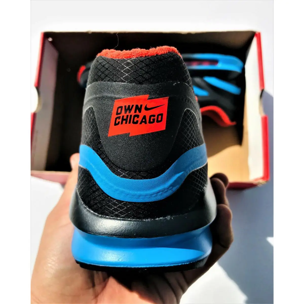 Nike shoes - Air Max Lunar1 - Air Max - 716478-048 - Black Blue Red 0