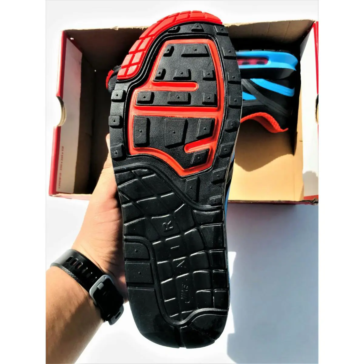 Nike shoes - Air Max Lunar1 - Air Max - 716478-048 - Black Blue Red 6