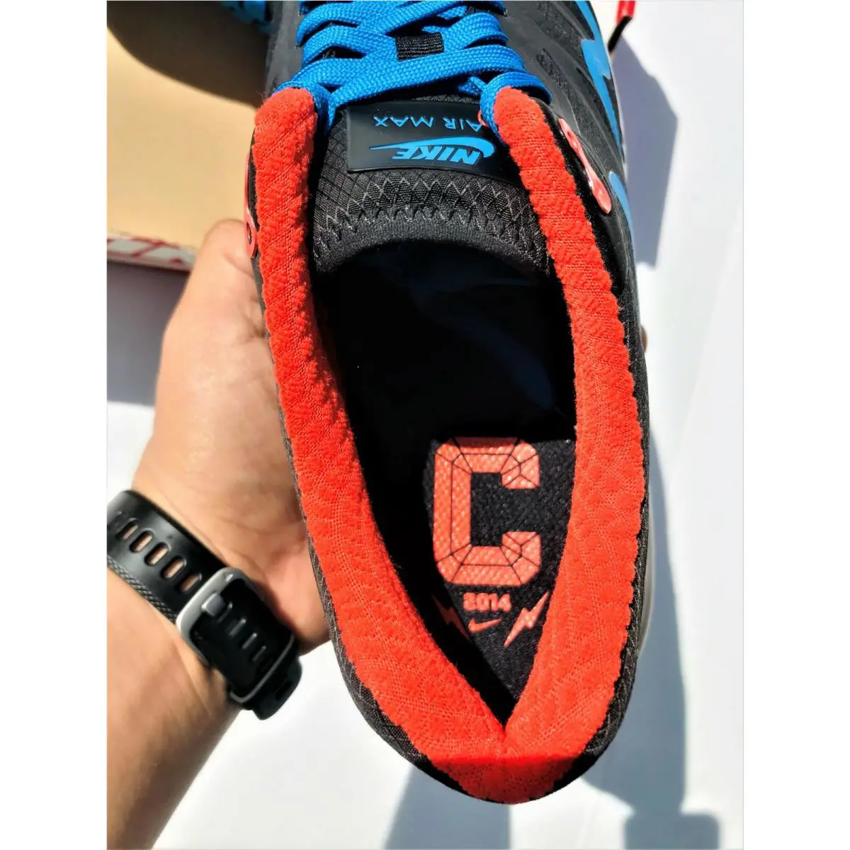 Nike shoes - Air Max Lunar1 - Air Max - 716478-048 - Black Blue Red 7