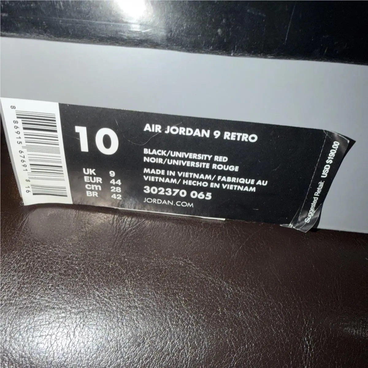 Nike shoes - Air Jordan 9 - Air - 302370-065 - Black (UPC: 0886915676918) 6