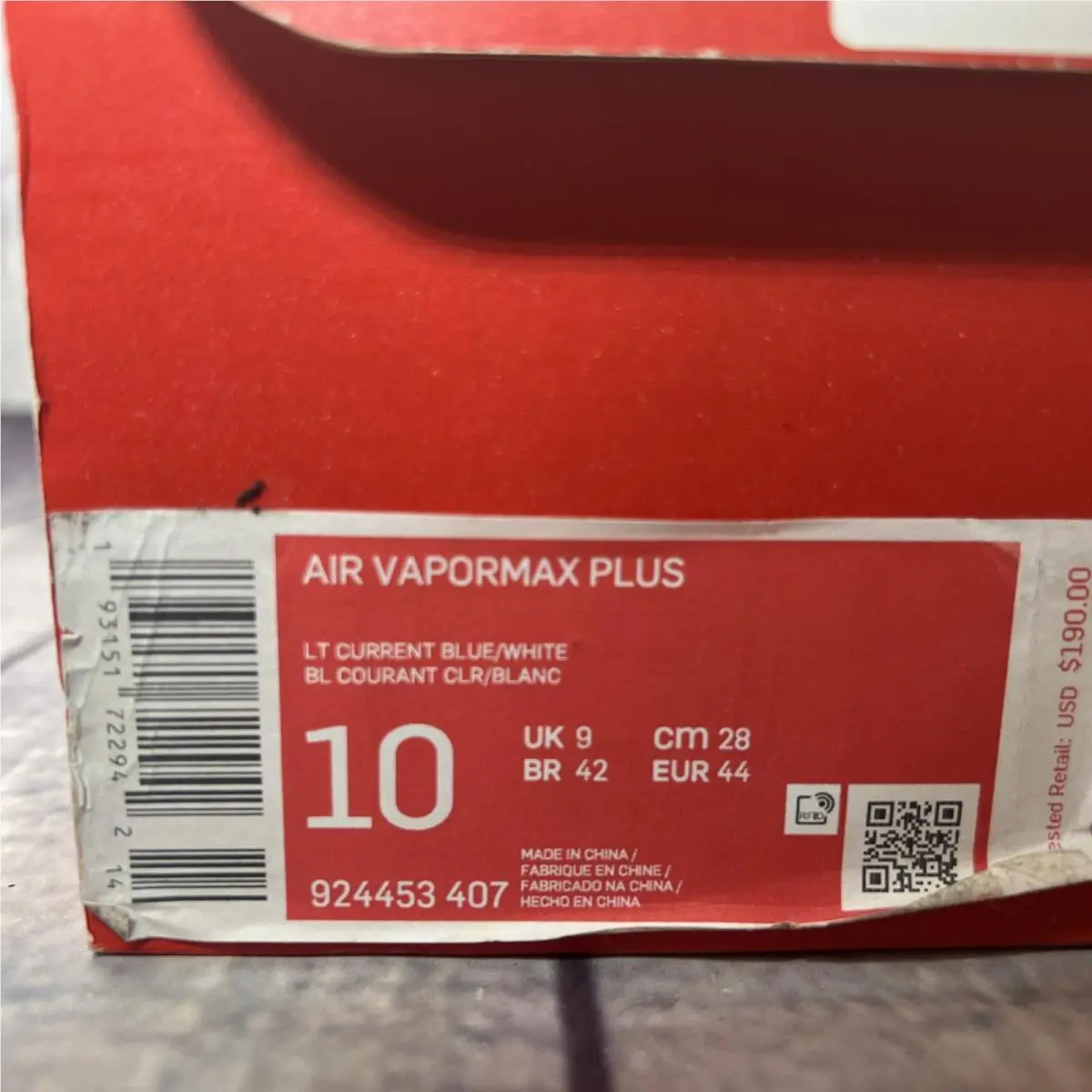 Nike shoes - Nike Air Vapormax Plus - Air Vapormax Plus - 924453407 - Blue, Manufacturer: White, Midnight Navy, Light Current Blue 10