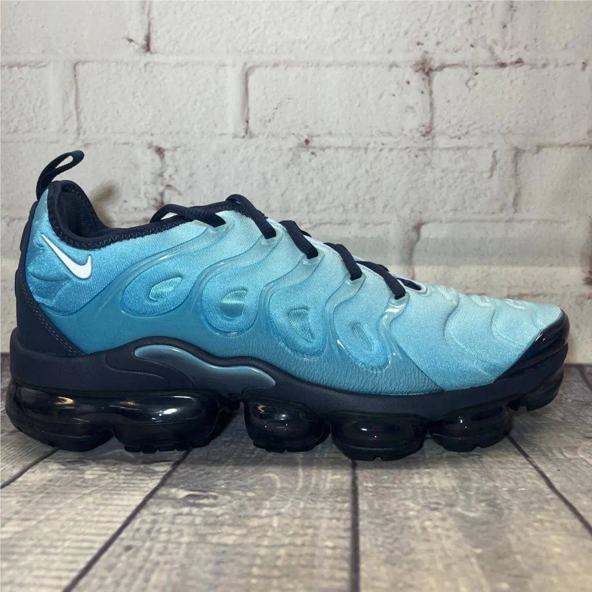 Nike shoes - Nike Air Vapormax Plus - Air Vapormax Plus - 924453407 - Blue, Manufacturer: White, Midnight Navy, Light Current Blue 0