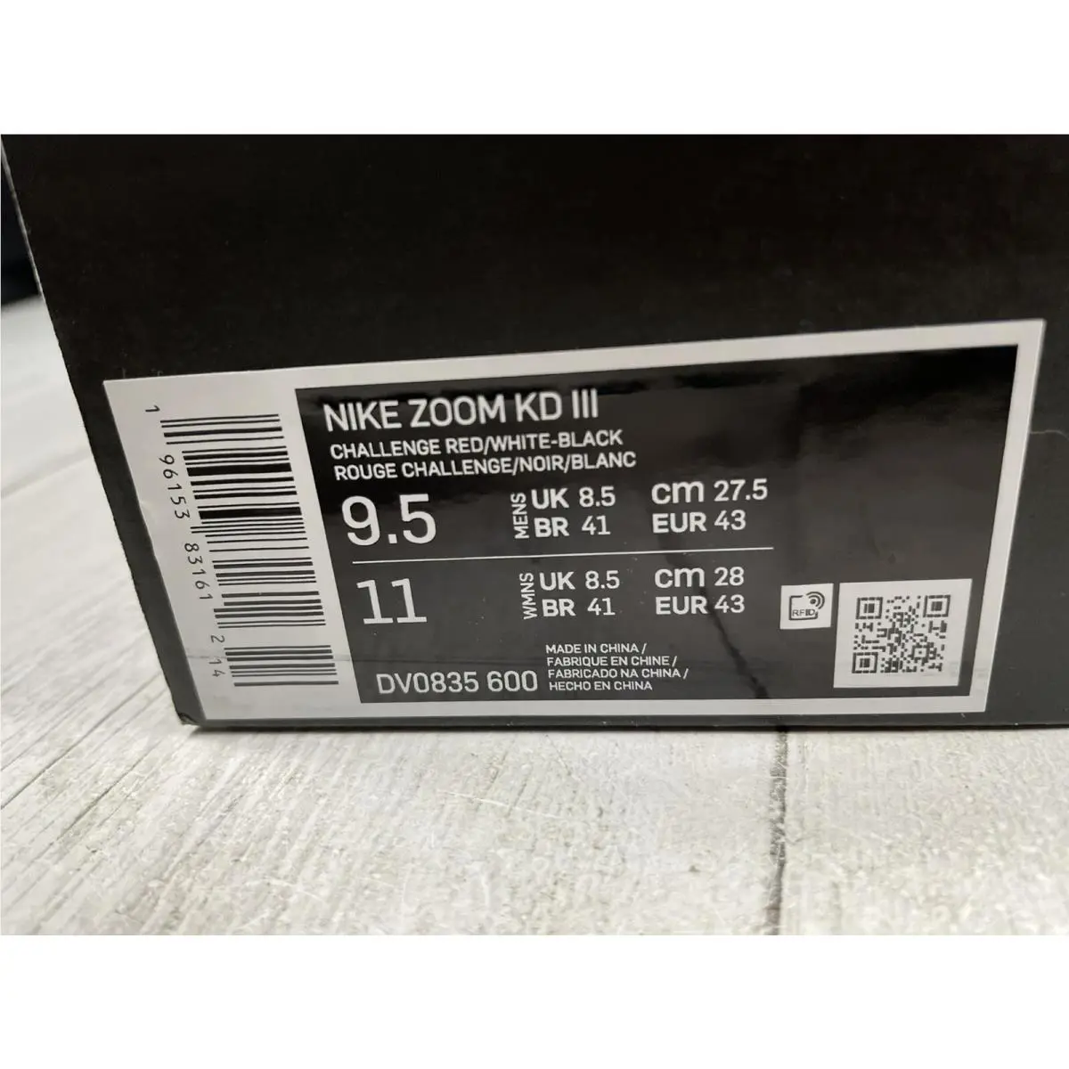 Nike shoes - Nike 3 - DV0835-600 - Red (UPC: 0196153831582) 10