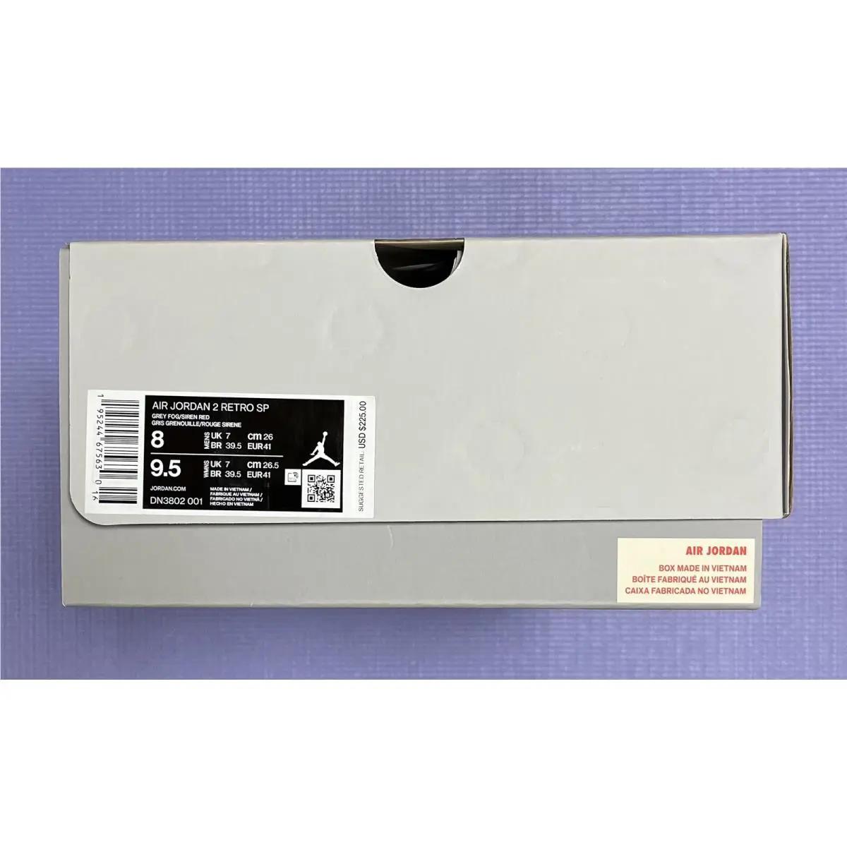 Nike shoes - Air Jordan 2 - Air - DN3802-001 - Gray (UPC: 0195244675630) 7