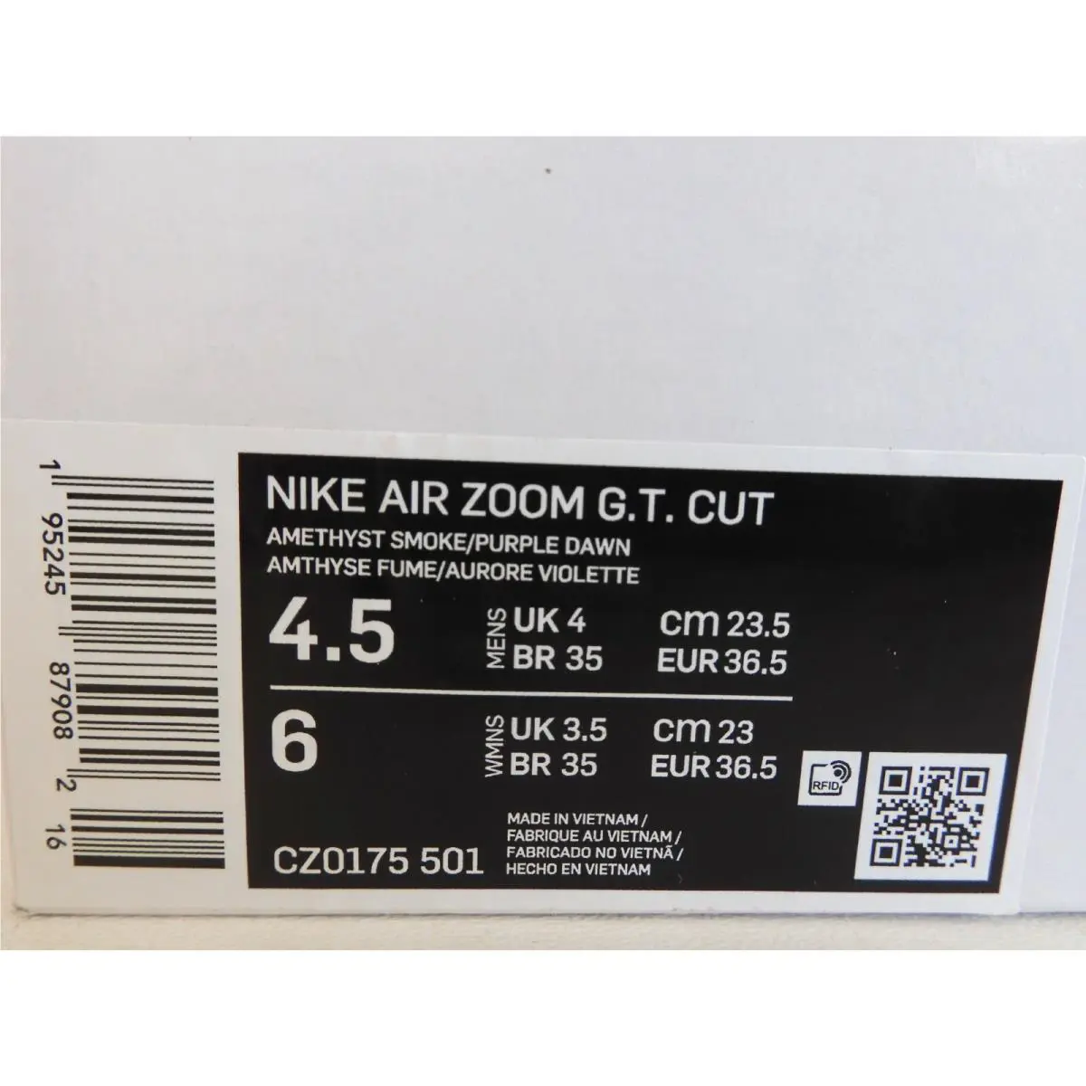 Nike shoes - Nike Air Zoom G.T. CUT - Purple (UPC: 195245879082) 3