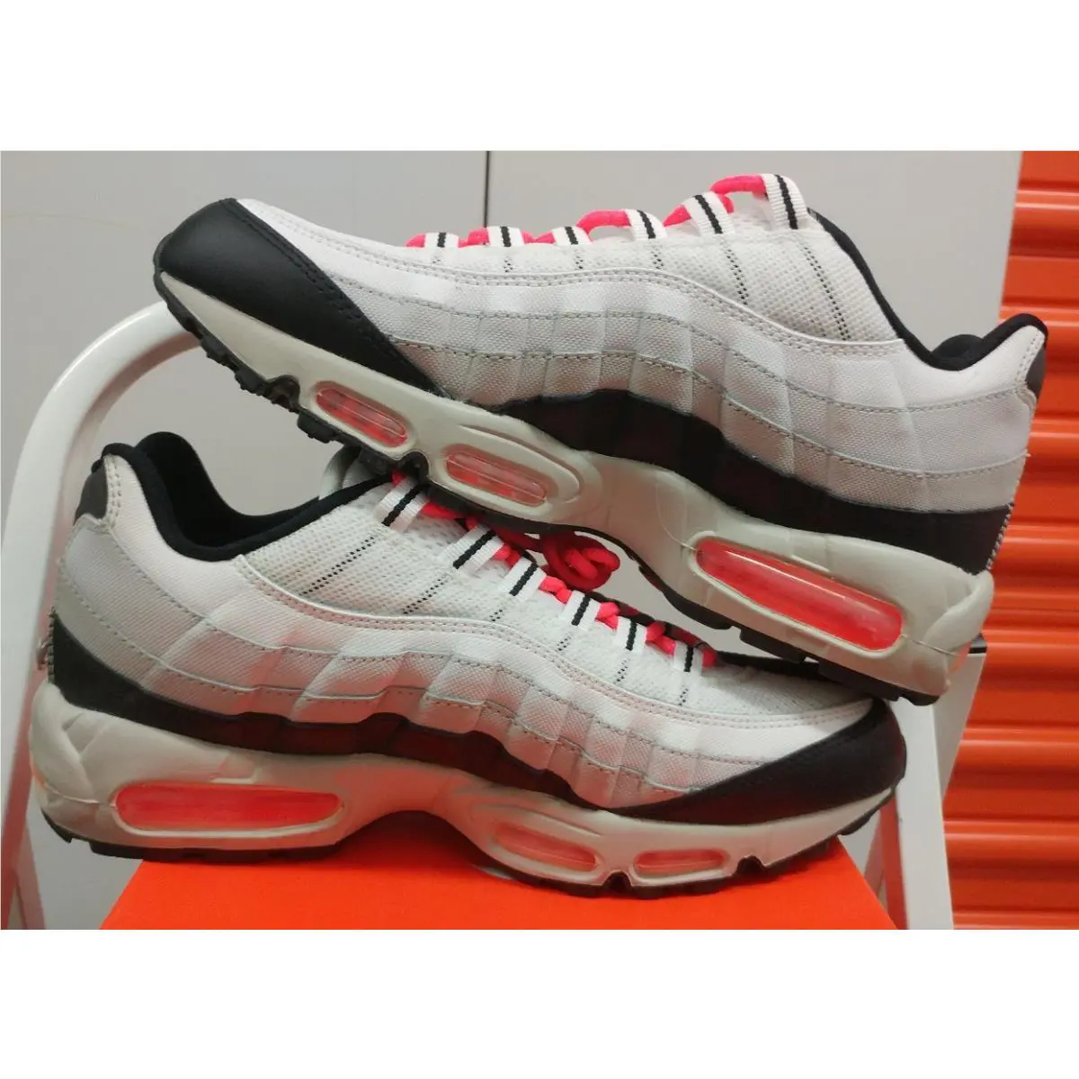 Nike shoes - Nike Air Max 95 - Air Max - White/Hot-Lava-Black-Granite 4