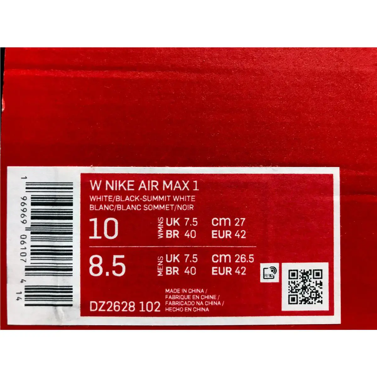 Nike shoes - Nike Air Max 1 - Air Max - DZ2628-102 - White (UPC: 196969061074) 3