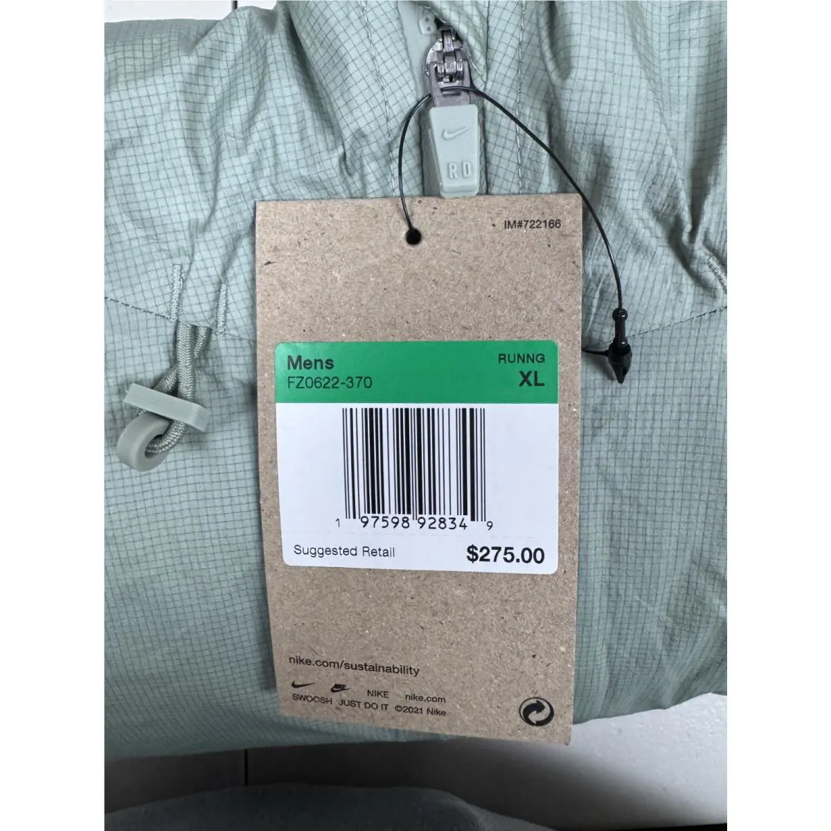 Nike clothing - Nike Storm-FIT ADV Running Jacket - FZ0622370 - Green (UPC: 197598935965) 10