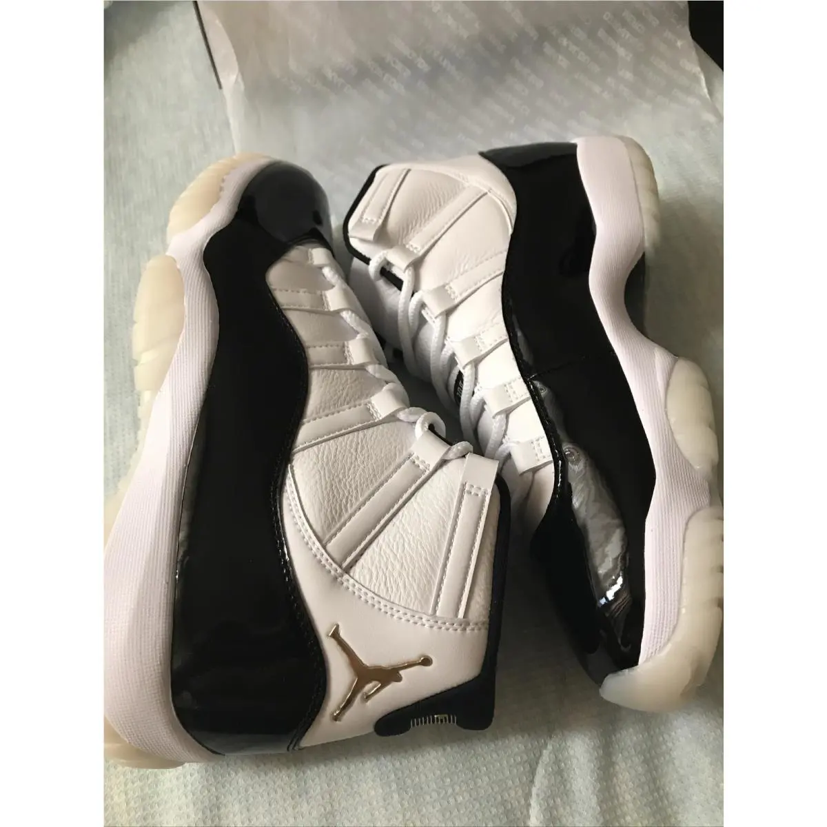 Nike shoes - Air Jordan Retro 11 “gratitude” - WHITE/Metallic Gold-Black 1