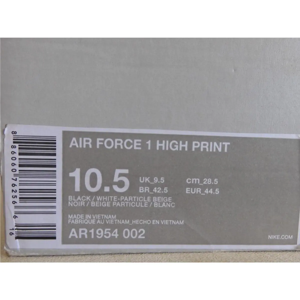 Nike shoes - Nike Air Force 1 High - AR1954-002 - Black (UPC: 886060762566) 3