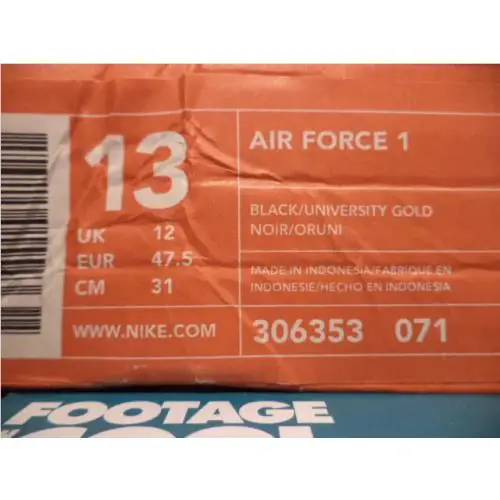 Nike shoes - Nike Air Force 1 - Air Force - 306353-071 - Black 6