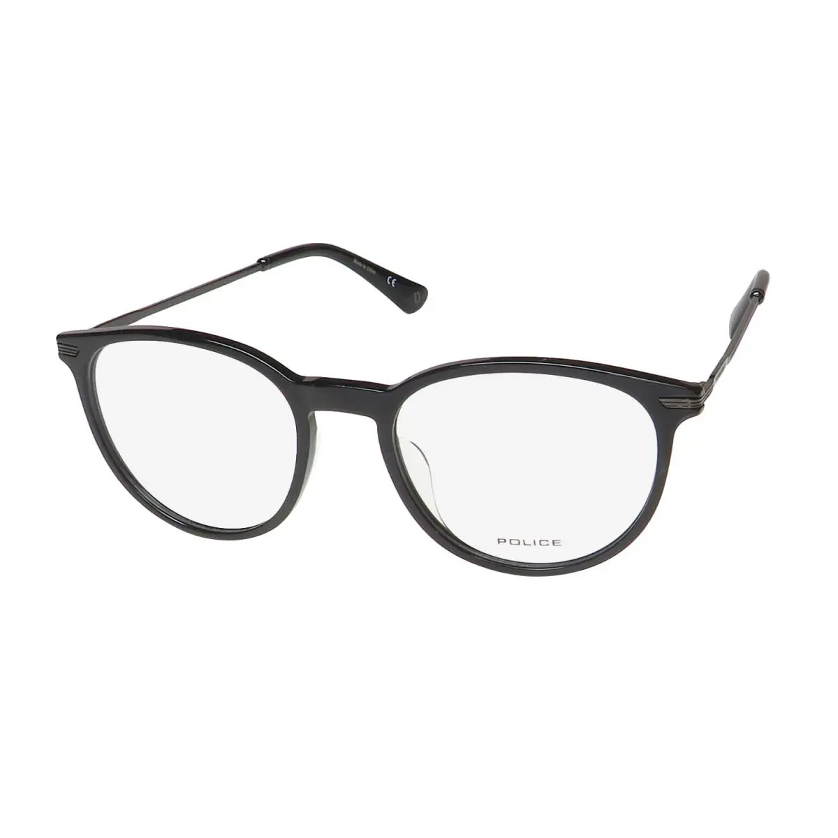 VPL474N Highway 5 Eyeglass Frame/glasses Oval Shaped Lenses Hot Black by Police