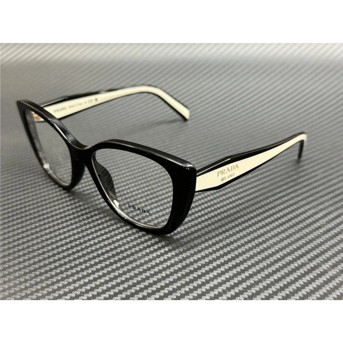 Prada PR B04V 16K1O1 Black Women`s 53 mm Eyeglasses