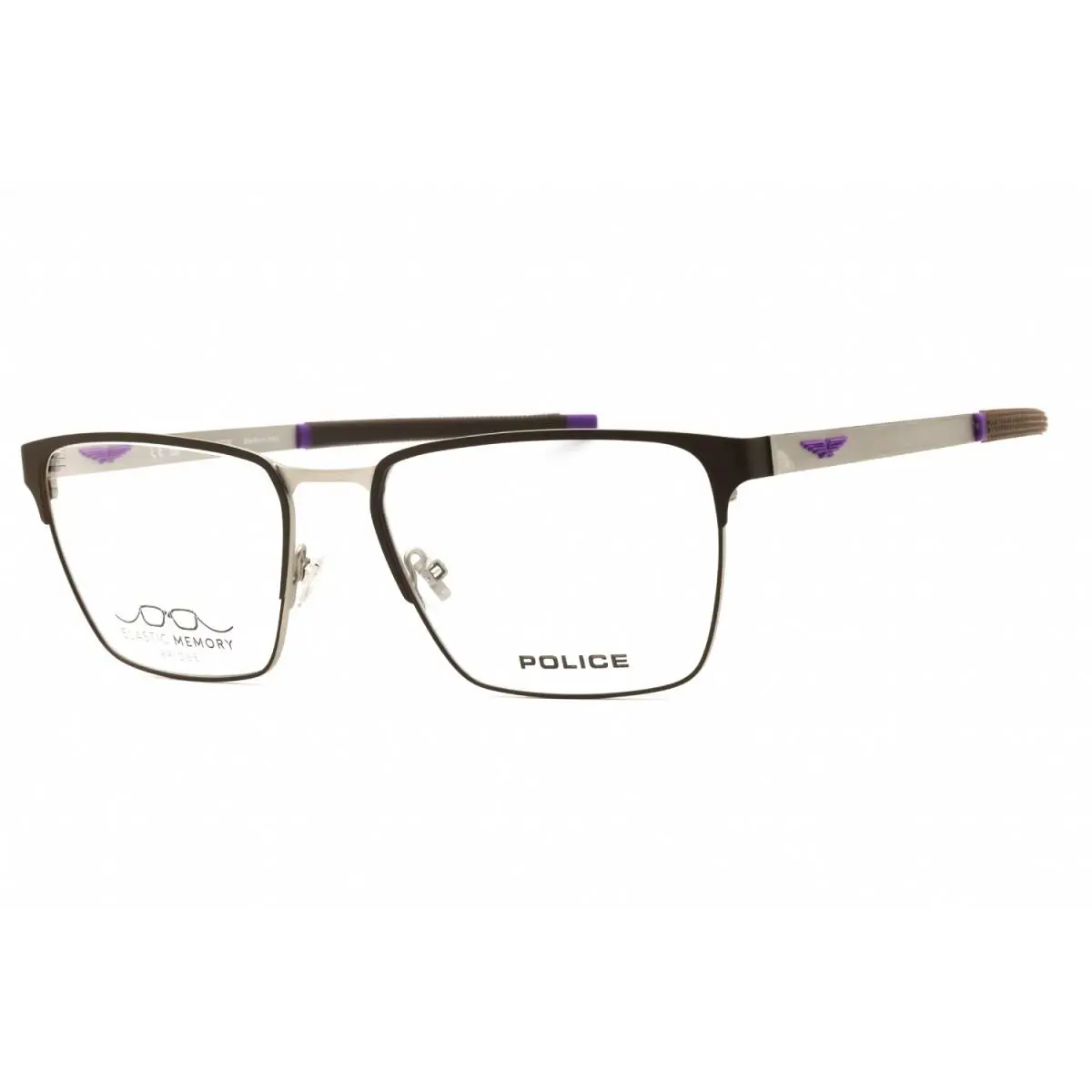 Police VPLG79M 8BMY Matte Satin Palladium 56mm Eyeglasses