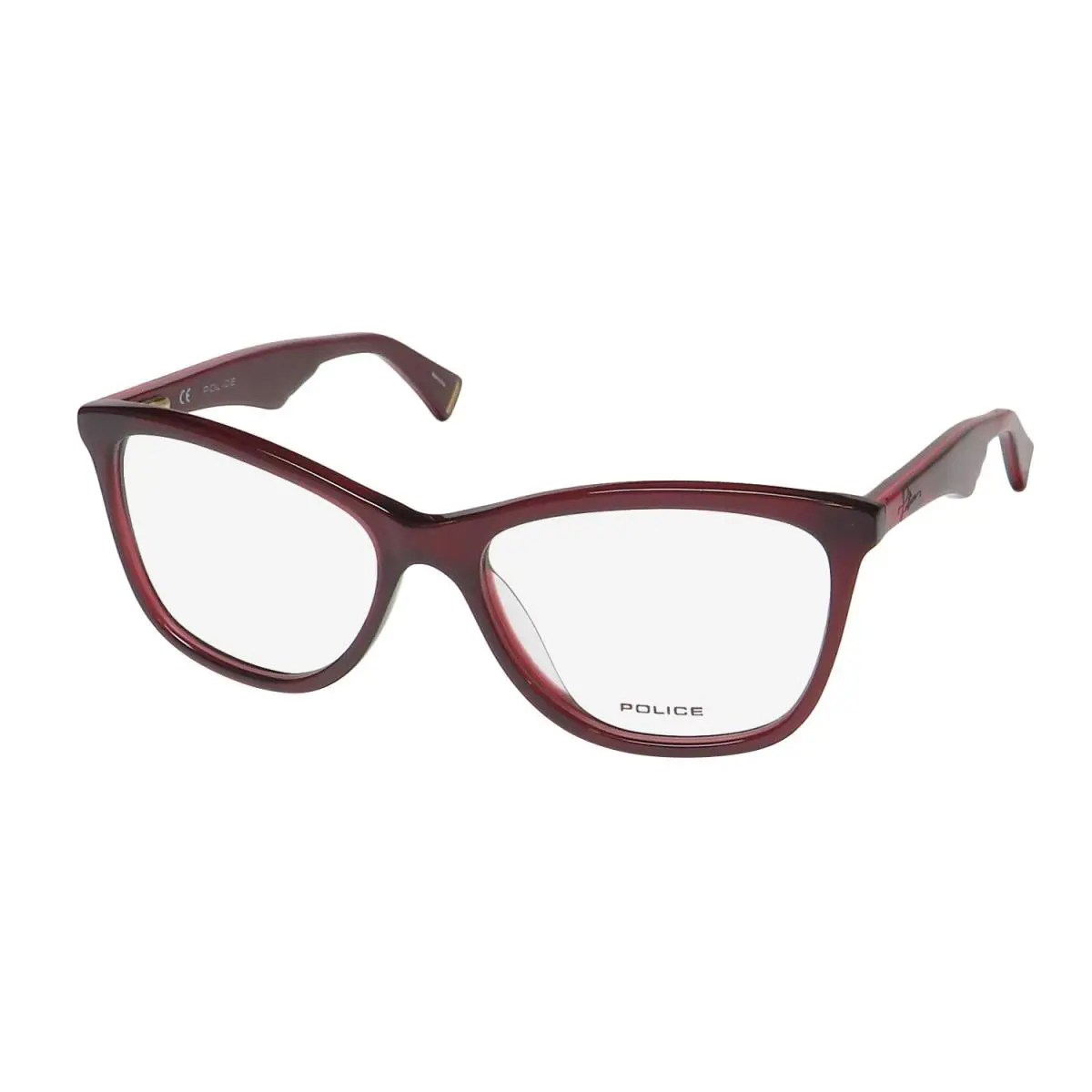 Police VPL760 Savage 11 Eyeglasses Cat Eye Plastic Red Retro Womens