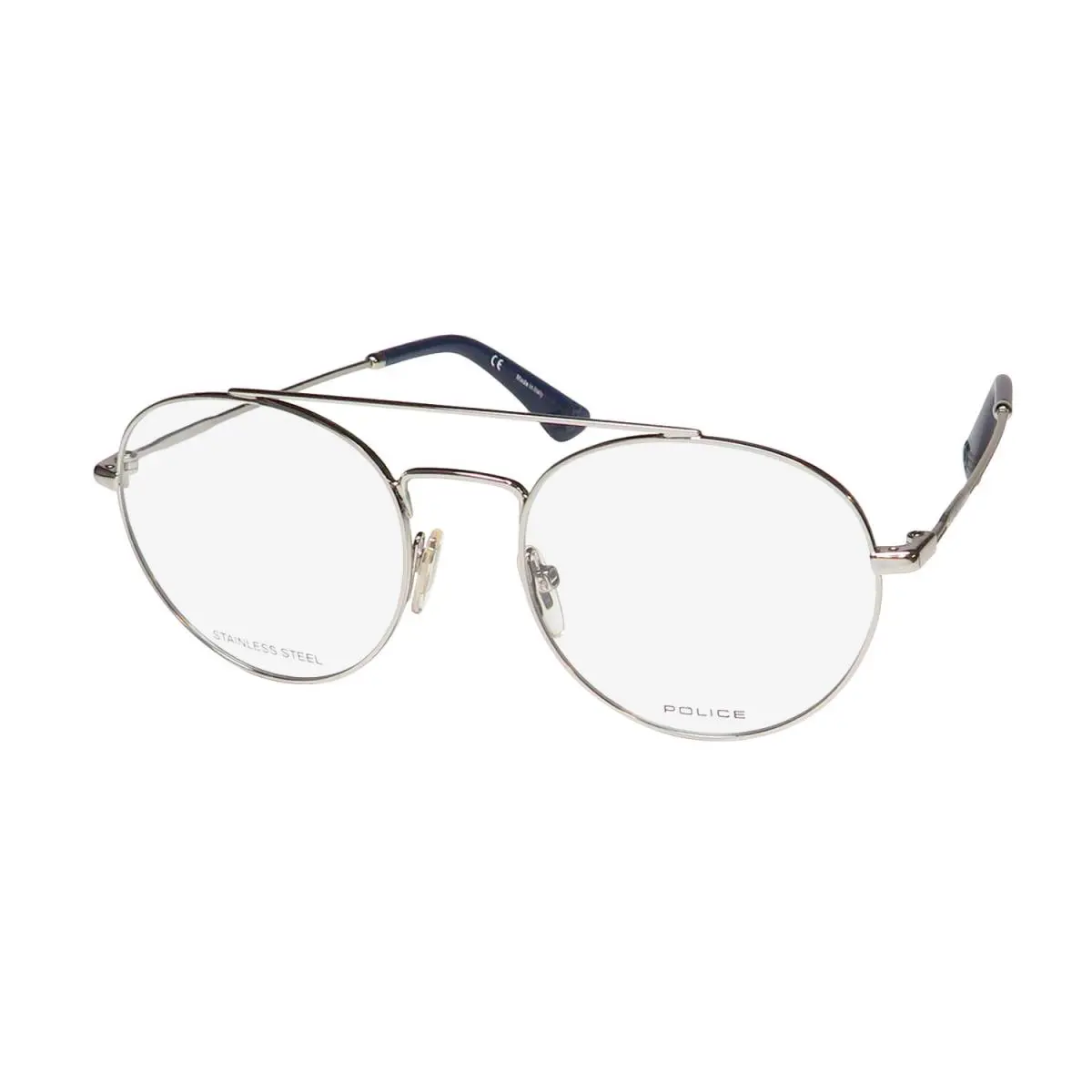 Police VPL728 Highway 8 Glasses Metal Plastic Full-rim 0579 Oval Italy