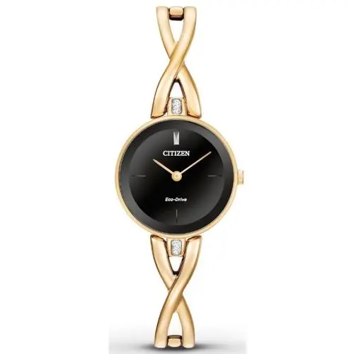Eco-drive Silhouette Gold-tone Ladies Watch EX1422-54E by Citizen