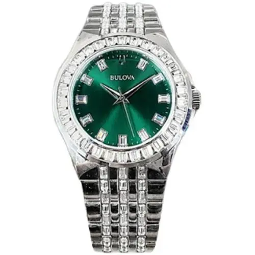 Bulova Phantom Crystal Green Dial Men`s Watch 96A253