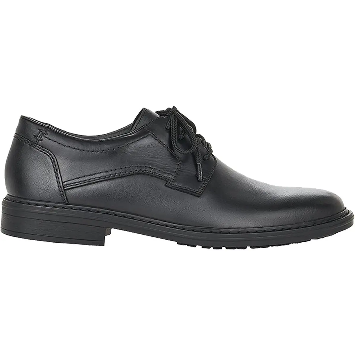 Rieker Men`s Dustin 17627-00 Classic Lace-up Dress Shoe Black Leather SZ EU 42 - Black
