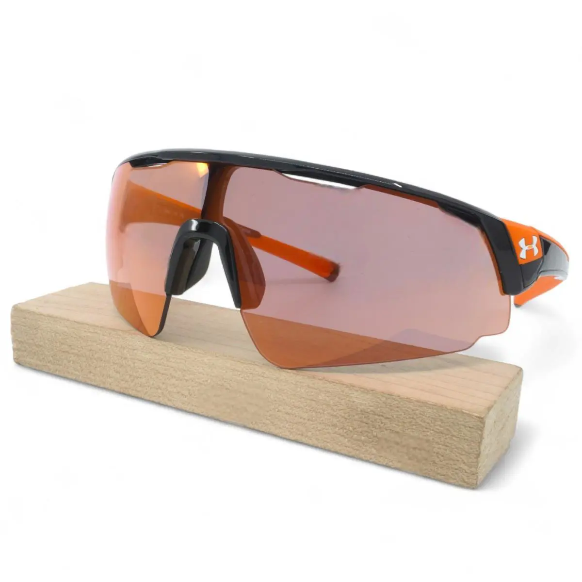 S8600107-038 Mens Under Armour Changeup Sunglasses - Frame: Shiny Black/Orange