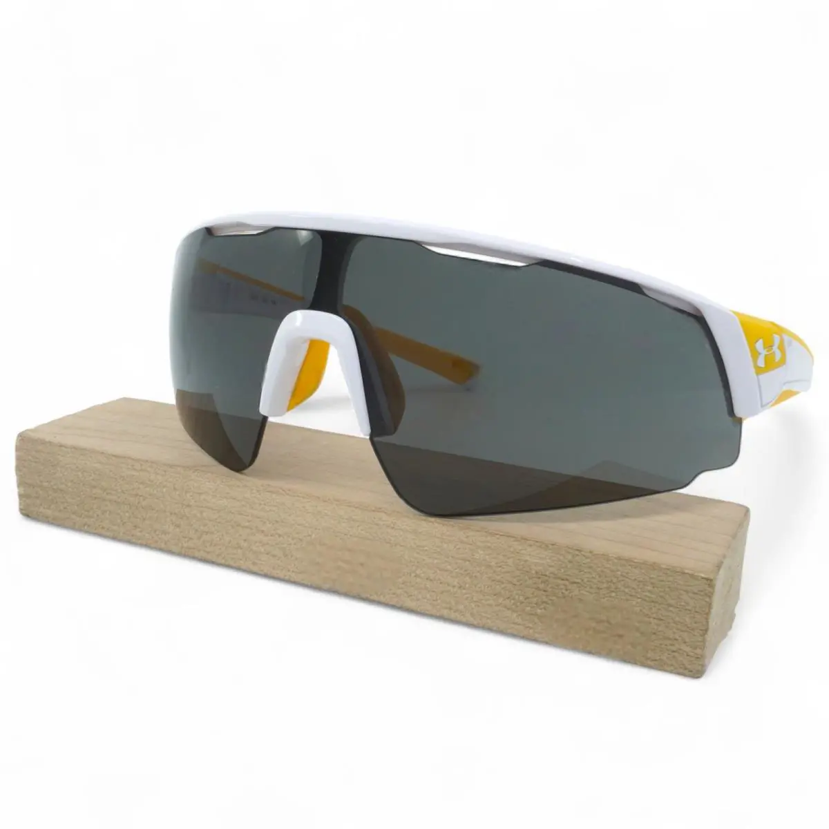 S8600107-071 Mens Under Armour Changeup Sunglasses - Frame: Shiny White/Yellow
