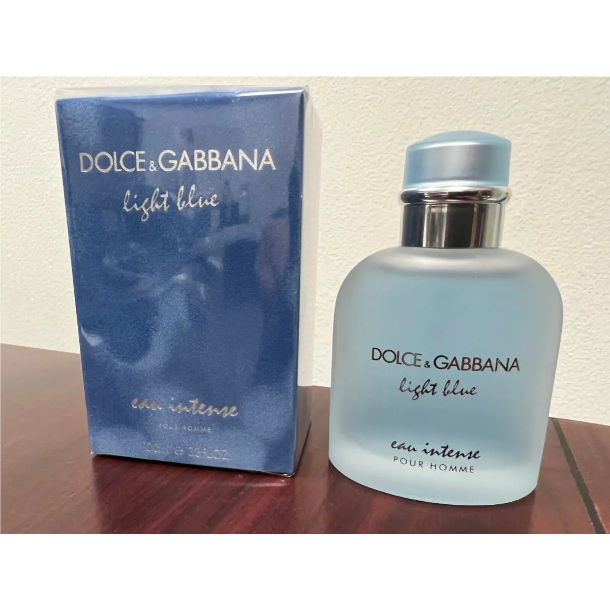 Dolce Gabbana Light Blue Pour Homme 3.3 oz / 100 ML Eau Intense Spray