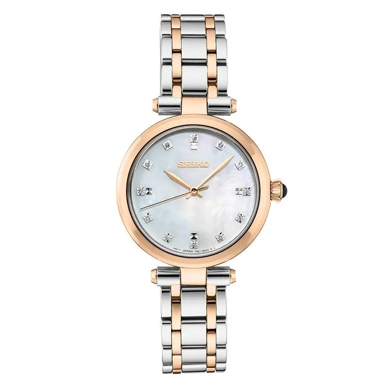 Seiko Women`s Dress Mother Of Pearl Dial with Diamonds SRZ534