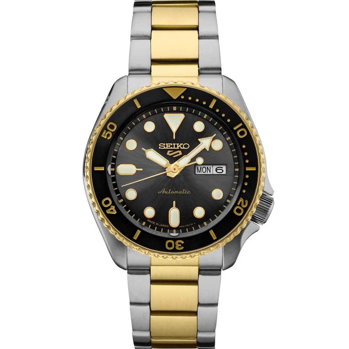 SRPK22 5 Sports U.s. Special Creation Two‑tone Automatic Diver‑style 100 m by Seiko