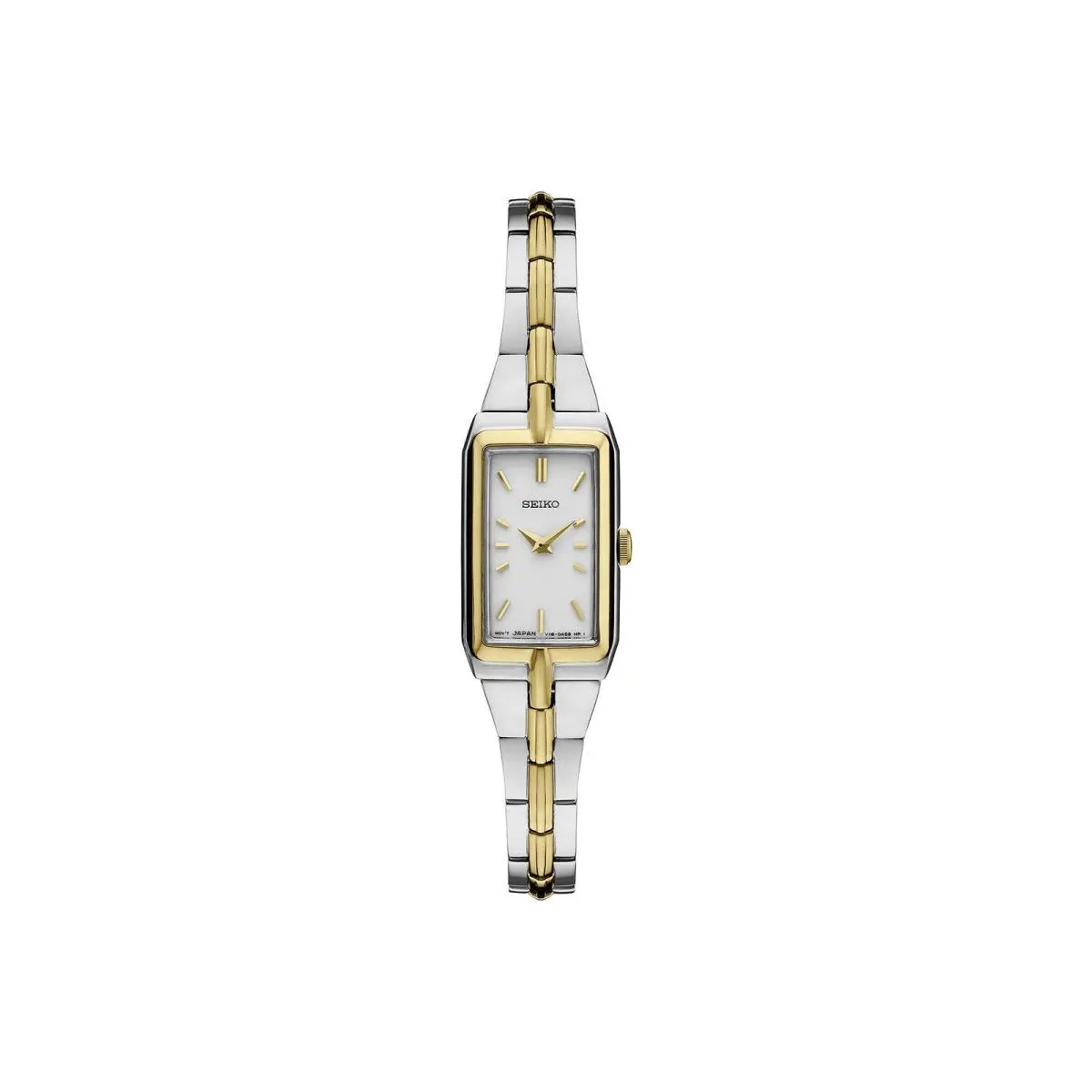Essentials Womens Two Tone Stainless Steel Bracelet Watch Swr044 - NO by Seiko