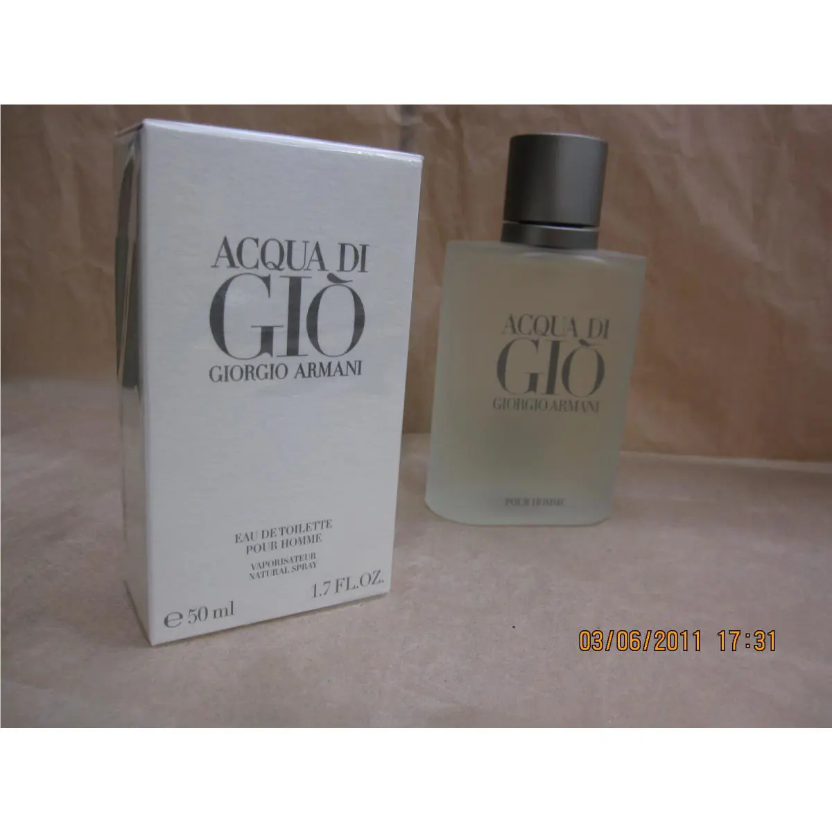 Acqua DI Gio Men Giorgio Armani 1.7 FL oz / 50 ML Eau De Toilette Spray