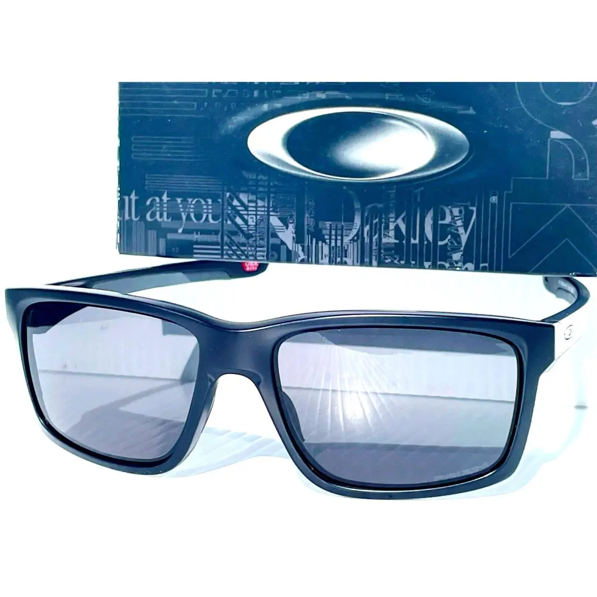 Mainlink XL Matte Black Prizm Grey Lens Sunglass 9264-41 by Oakley