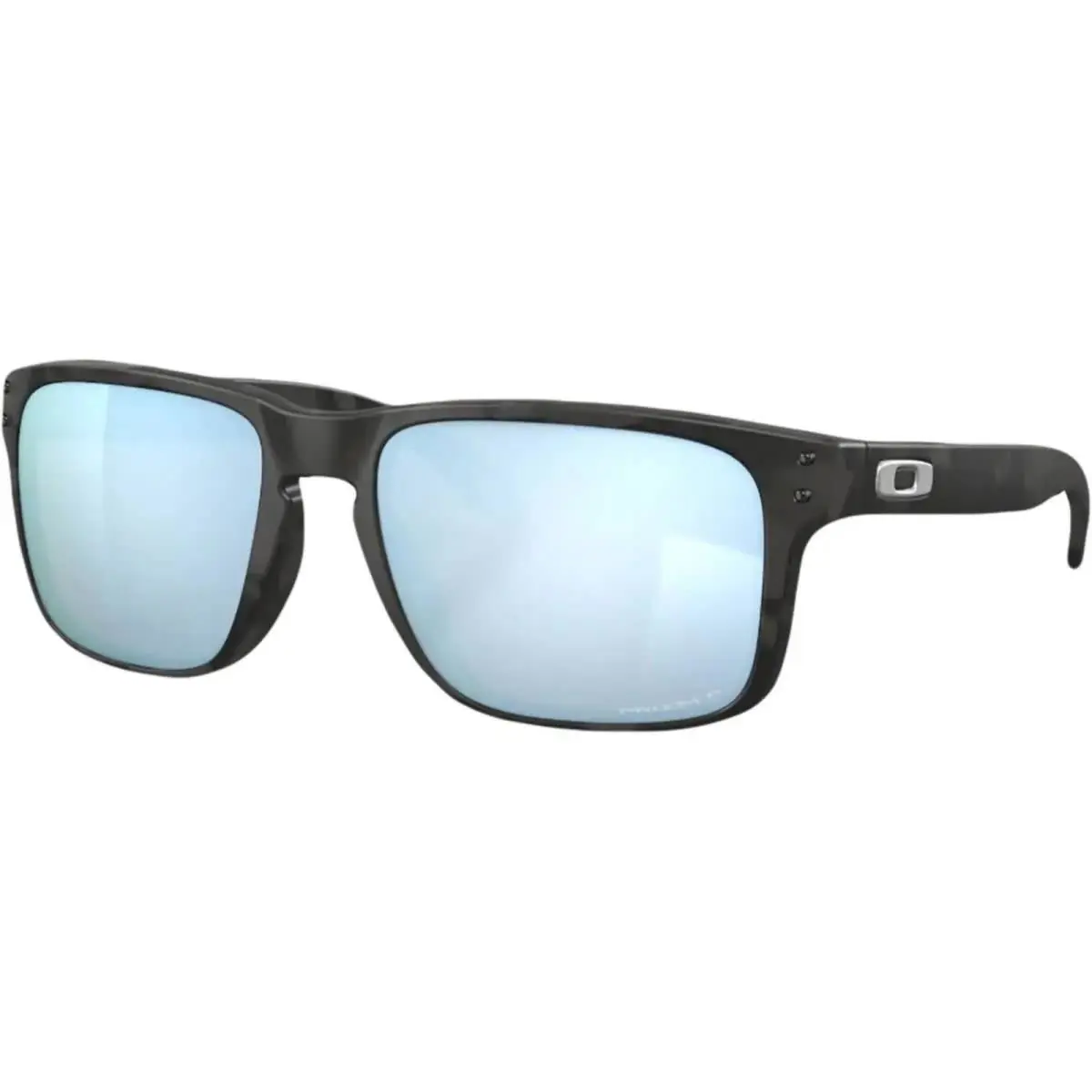 Men`s Holbrook Polarized Matte Black Camo/prizm Deep Water OS Sunglasses by Oakley