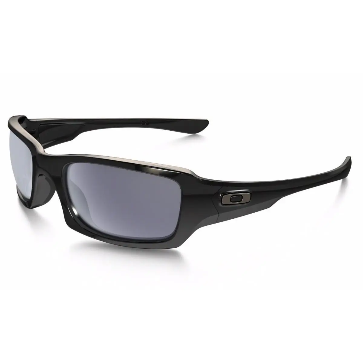Oakley Fives Squared Sunglasses OO9238-04 Polished Black Frame Grey Iridium Lens