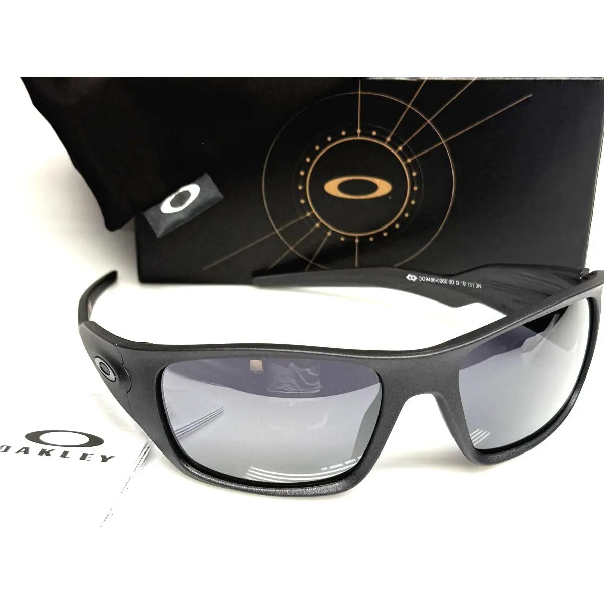 Oakley Masseter Steel Grey Prizm Black Lens Sunglass 9486-02