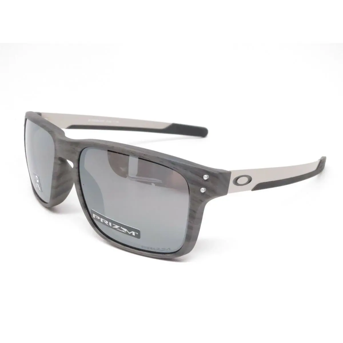 Oakley Holbrook Mix Sunglasses OO9384-0457 Woodgrain Frame W/ Prizm Black Lens - Frame: Woodgrain, Lens: PRIZM BLACK
