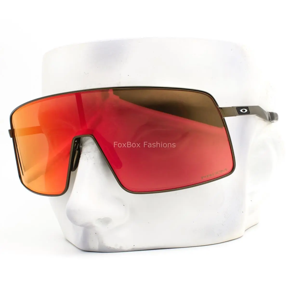Sutro Ti Sunglasses OO6013-02 Satin Carbon Titanium Prizm Ruby W/case by Oakley