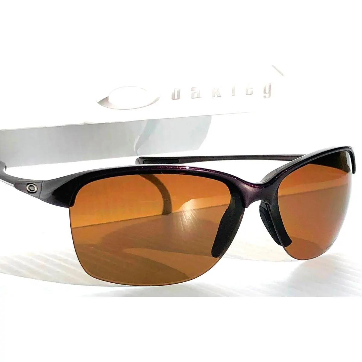Oakley Unstoppable Raspberry Spritzer Polarized Brown Gradient Sunglass 9191