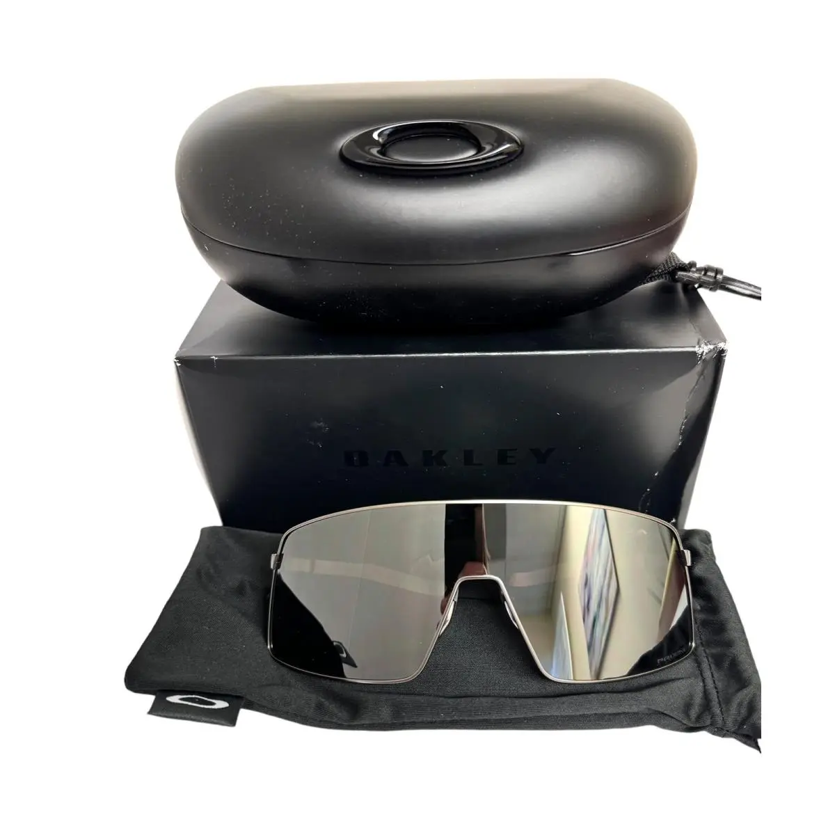 Sutro TI Sunglasses OO6013-01 Matte Gunmetal Titanium Prizm Black W/case by Oakley