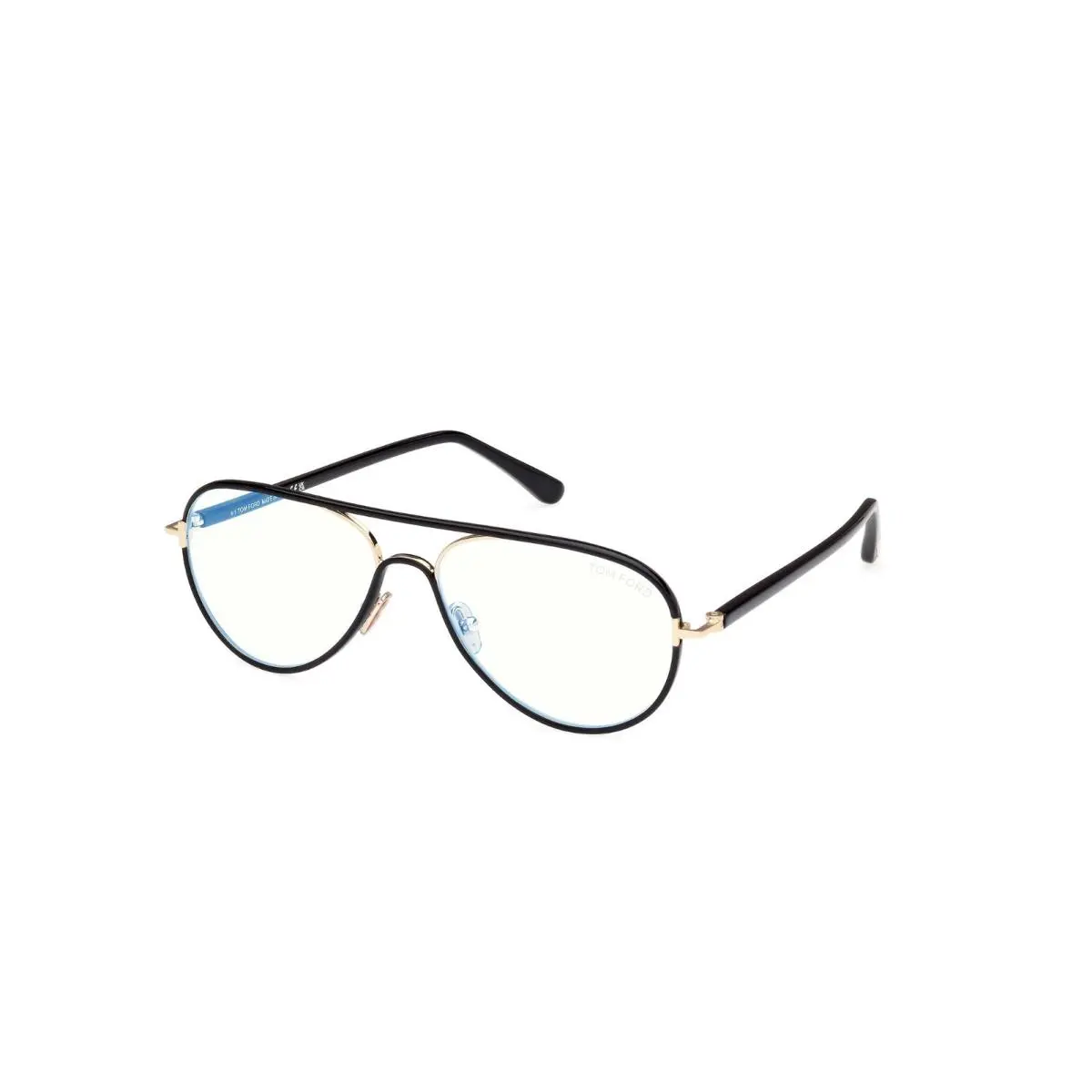 Tom Ford FT5897-B 001 Shiny Black/blue Light Block 57MM Eyeglasses