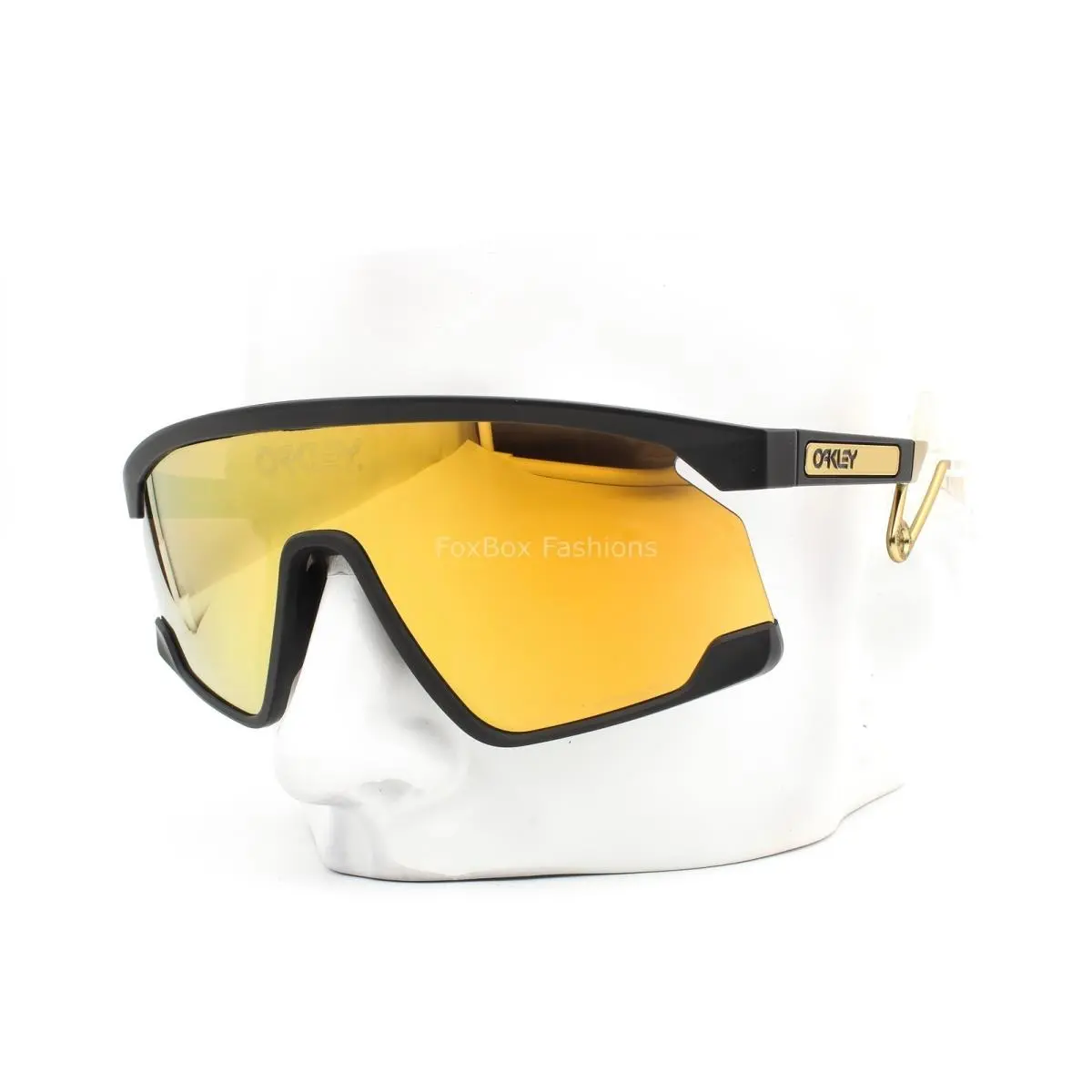 Bxtr Metal Sunglasses OO9237-0139 Matte Black Prizm 24K Gold W/pouch by Oakley