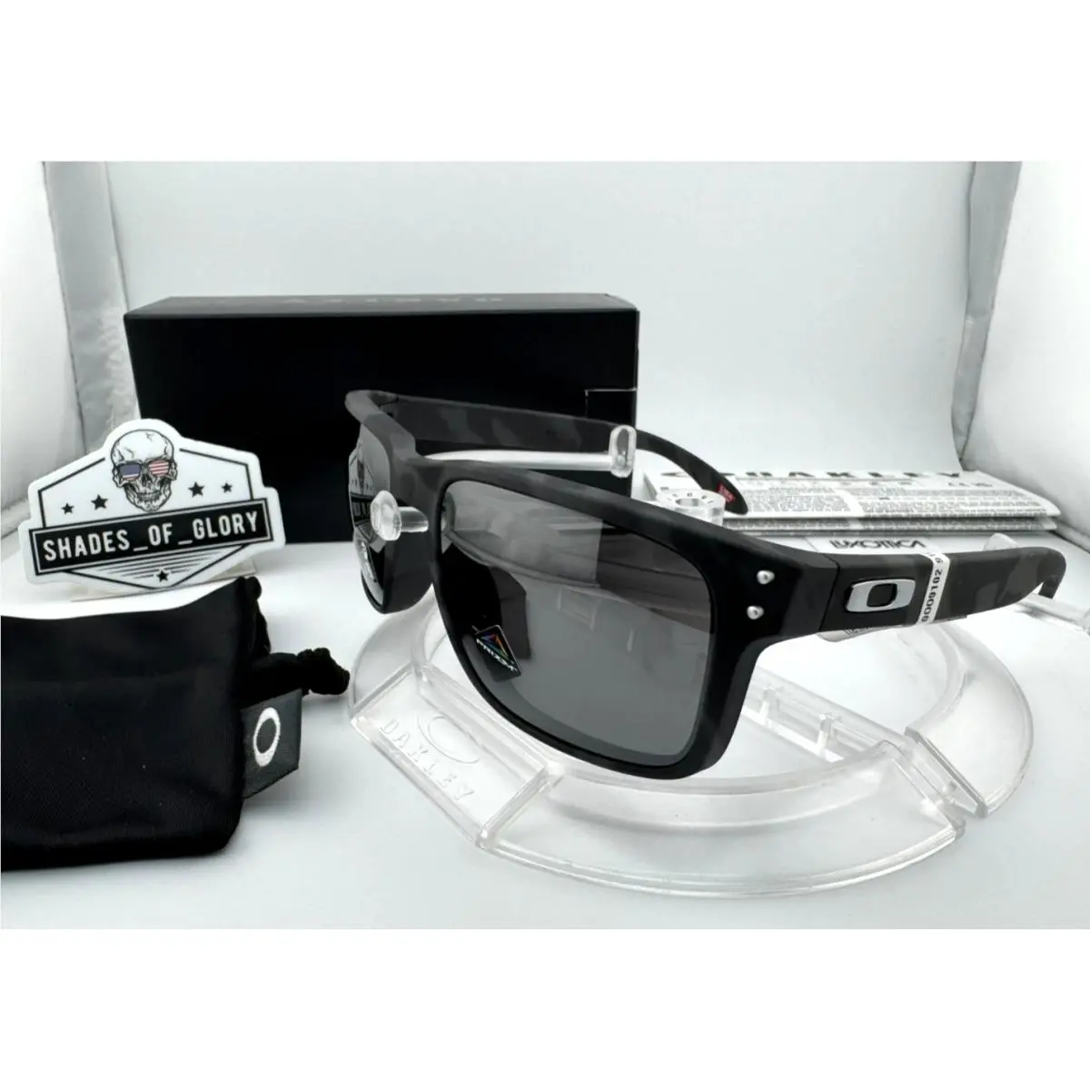 Oakley Holbrook Matte Black Camo Prizm Black Sunglasses OO9102-X1 55MM Rare