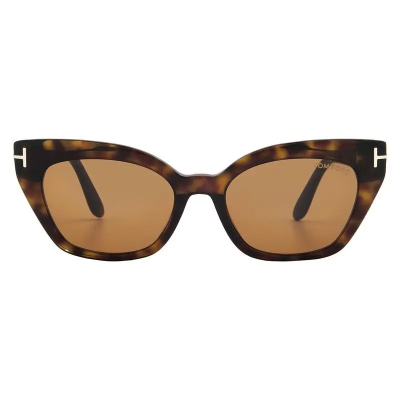 Tom Ford Juliette Brown Cat Eye Unisex Sunglasses FT1031 52E