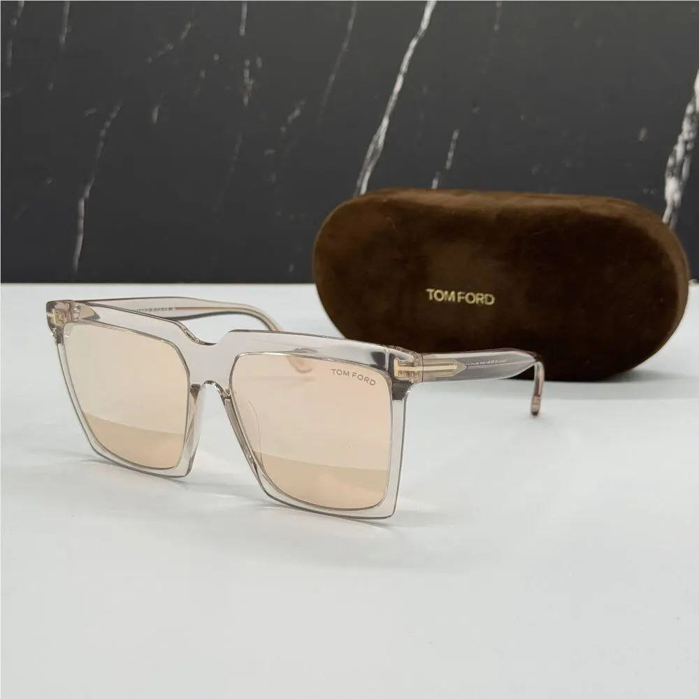 Tom Ford TF764 20Z Women Square Sunglasses Tom Ford SABRINA-02 FT0764/S 20Z