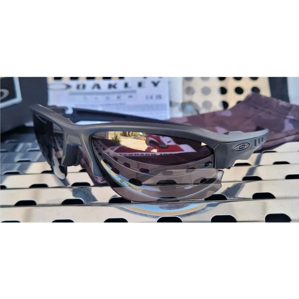 Oakley Speed Jacket SI 9228-1267 Sunglasses. Matte Black w/ Prizm Grey