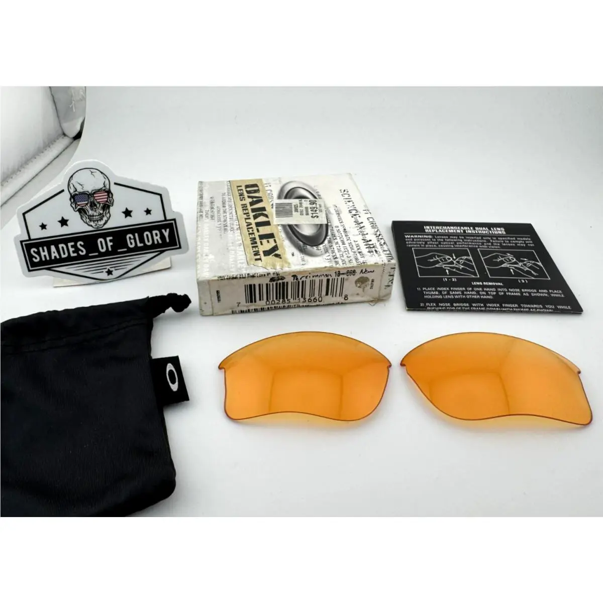Oakley Flak Jacket 1.0 Xlj Persimmon Replacement Sunglasses Lenses